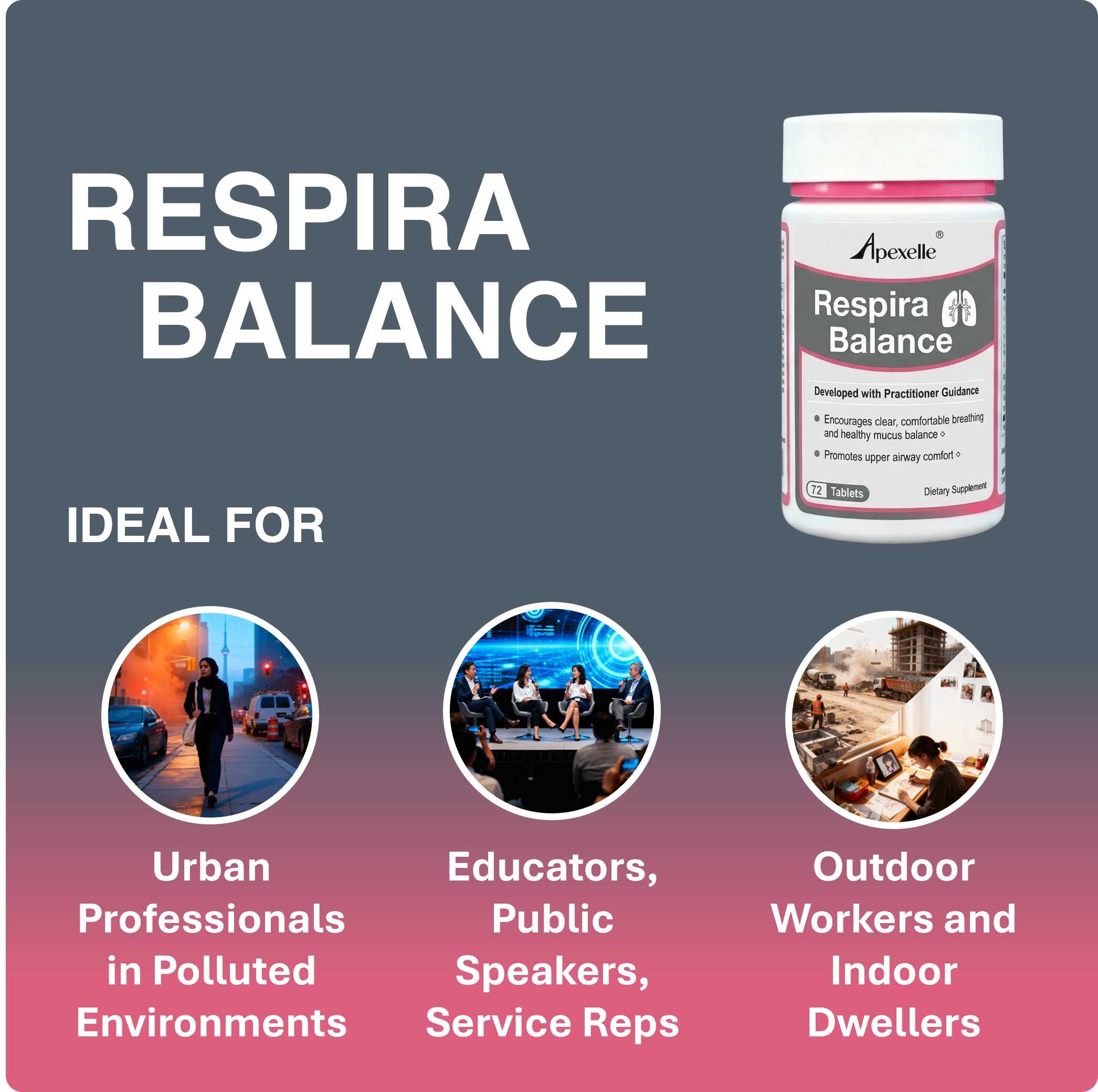 Respira Balance - Daily respiratory wellness support with NAC, quercetin, and traditional botanicals for comfort, balance, and seasonal resilience